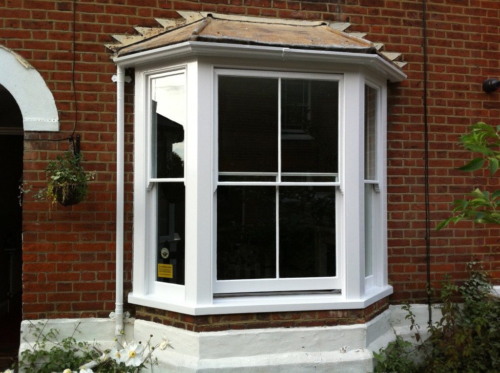 Original sash window draught proof and decorated