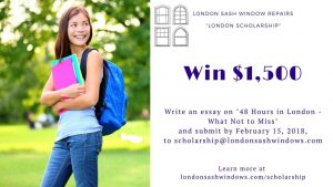 London Sash Window Repairs Ltd Scholarship