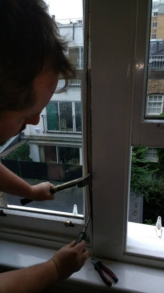 Kensington and Shepherd’s Bush preparing for a sash window draught proofing system