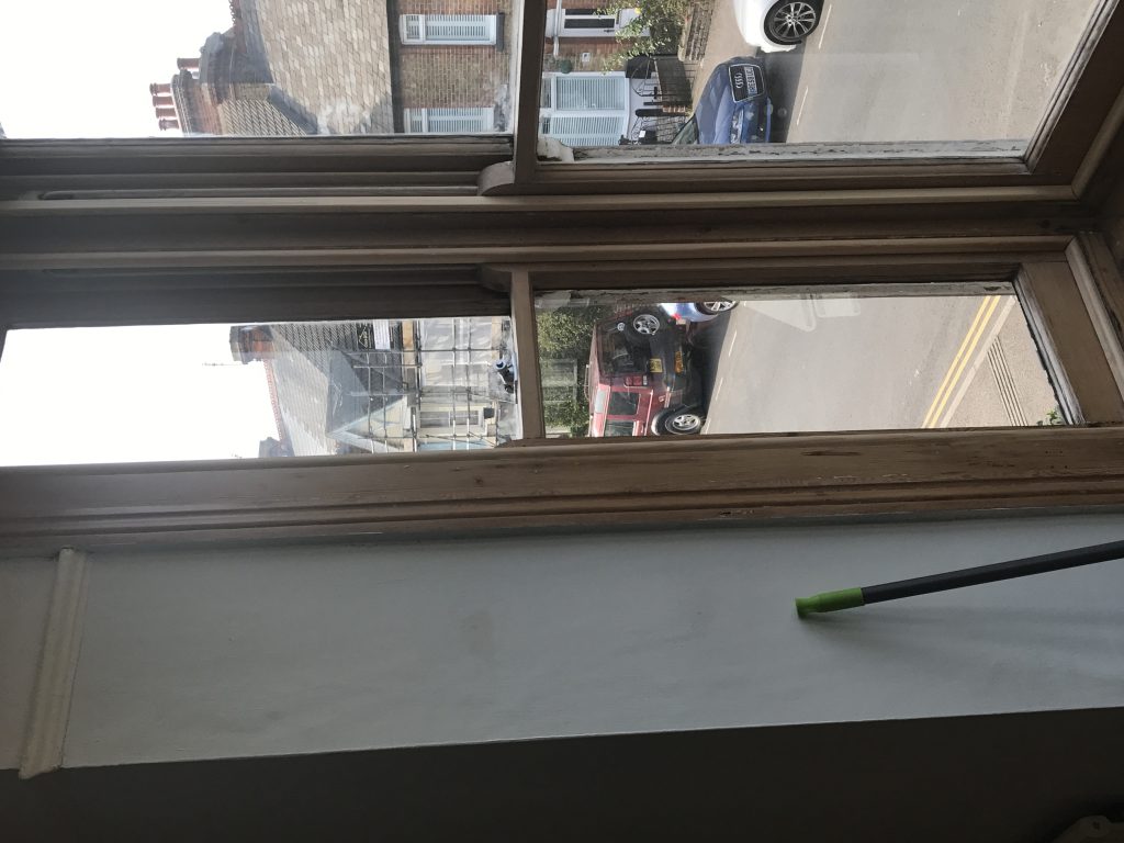 Sash window meeting rail alignment Crouch End and Holloway