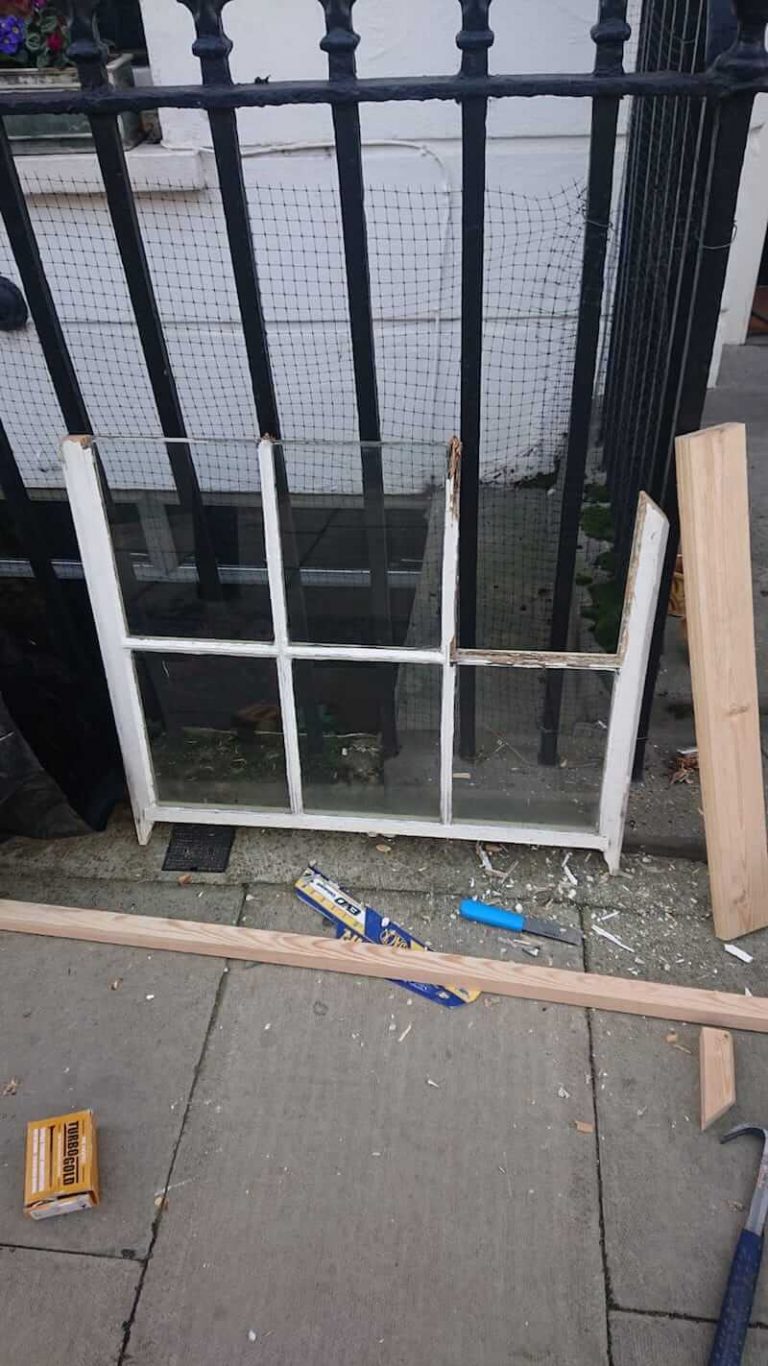 Sash window repair North London replacement sash rail London Sash